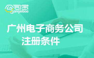 广州市注册电子商务公司条件和前期所需资料