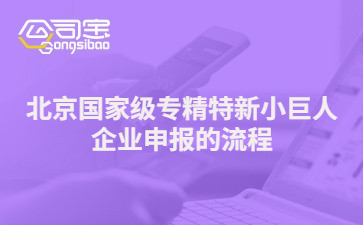 北京國家級專精特新小巨人企業(yè)申報的流程 有什么條件