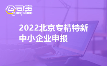 2022北京专精特新中小企业申报需要什么条件