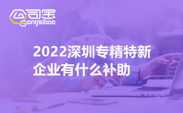 2022深圳专精特新企业有什么补助