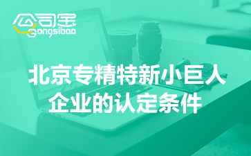 2022年北京专精特新小巨人企业的认定条件(申报时间安排)