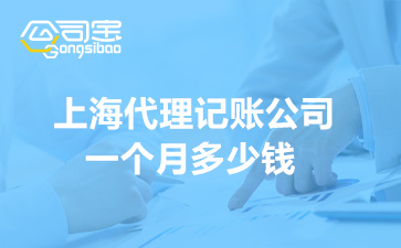 上海代理记账公司一个月多少钱(上海代理记账公司服务内容和流程)