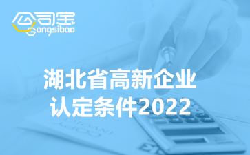 湖北省高新企业认定条件2022(武汉高新技术企业补贴政策)