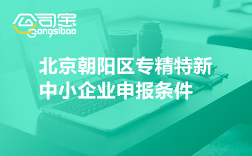 北京朝阳区专精特新中小企业申报条件