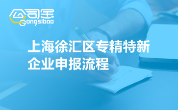 上海徐汇区专精特新企业申报流程