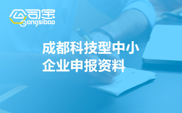 成都科技型中小企業(yè)申報資料