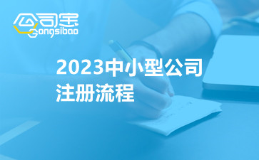 2023中小型公司注册流程