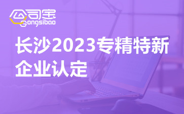 長(zhǎng)沙2023專精特新企業(yè)認(rèn)定