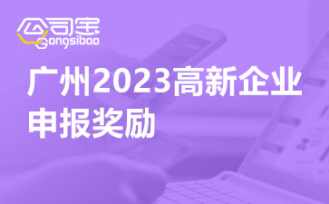 广州2023高新企业申报奖励