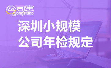 深圳小规模公司年检规定