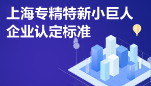 上海专精特新小巨人企业认定标准,专精特新认定政策