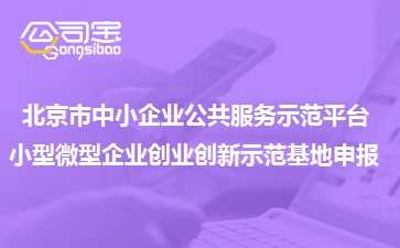 北京市中小企业公共服务示范平台,北京小型微型企业创业创新示范基地