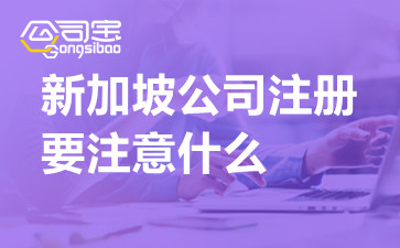 新加坡公司注册要注意什么,新加坡公司注册类型有哪些